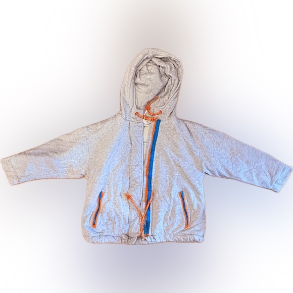 Free People Cozy Campfire Oversized Heavy-Duty Zip-Up Jacket in HEATHER GREY - Picture 3 of 9